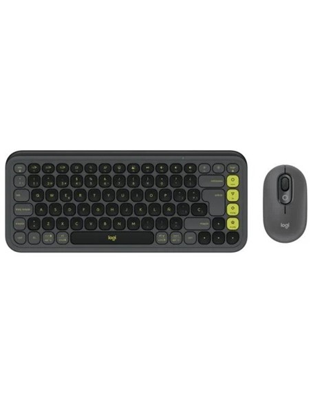 TECLADO + RATON LOGITECH POP ICON WIRELESS BLACK/G