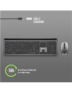 TECLADO + RATON NGS ECLIPSE SLIM SILENT WIRELESS B 2