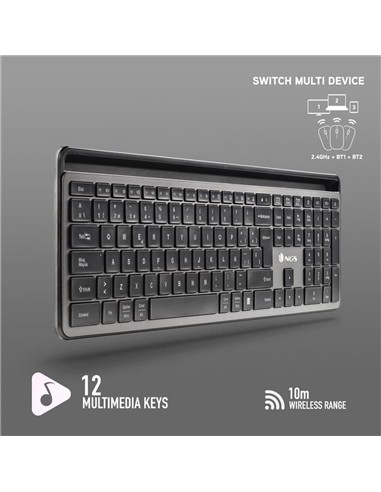 TECLADO + RATON NGS ECLIPSE SLIM SILENT WIRELESS B