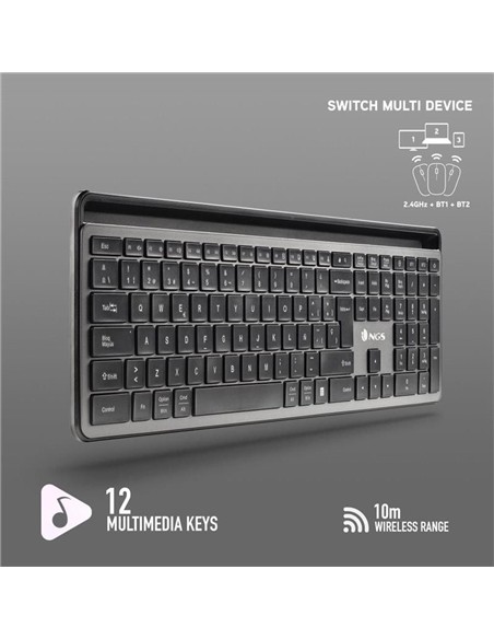 TECLADO + RATON NGS ECLIPSE SLIM SILENT WIRELESS B
