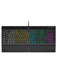 TECLADO GAMING CORSAIR K55 PRO USB ICUE RGB BLACK
