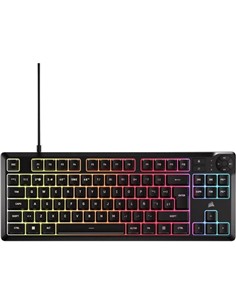 TECLADO GAMING CORSAIR K55 TKL USB ICUE RGB BLACK