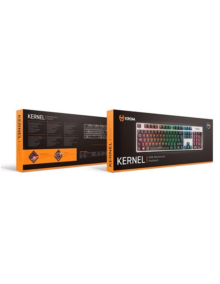 TECLADO GAMING KROM KERNEL MECANICO USB RGB RETROI