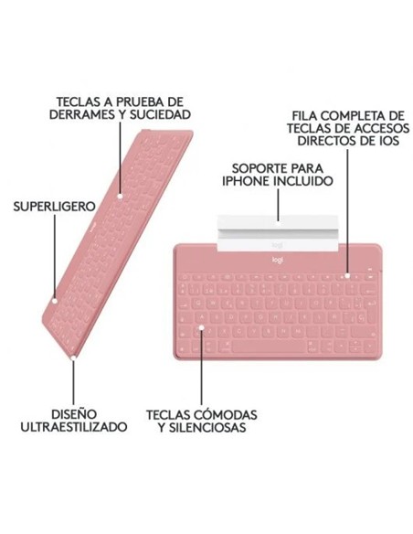 TECLADO LOGITECH KEYS TO GO WIRELESS FOR MACOS ROS