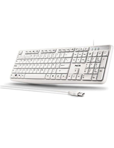 TECLADO NGS HERITAGESPANISH USB MULTIMEDIA WHITE
