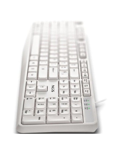 TECLADO NGS HERITAGESPANISH USB MULTIMEDIA WHITE