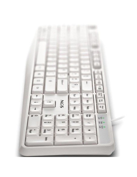 TECLADO NGS HERITAGESPANISH USB MULTIMEDIA WHITE