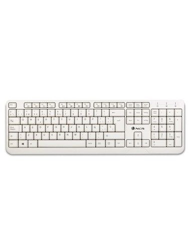 TECLADO NGS SPIKE USB WHITE