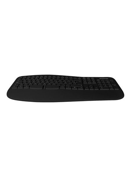 TECLADO PHOENIX K201 ERGONOMICO WIRELESS BLACK