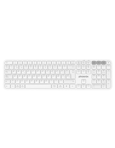 TECLADO PHOENIX K300 MULTIDISPOSITIVO WIRELESS WHI