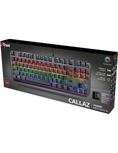 TECLADO TRUST GAMING GXT 834 CALLAZ MECANICO TKL U