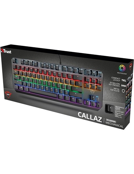 TECLADO TRUST GAMING GXT 834 CALLAZ MECANICO TKL U