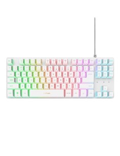 TECLADO TRUST GXT 833W THADO TKL GAMING USB RGB WH