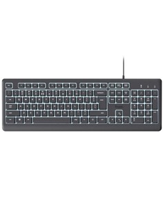 TECLADO TRUST PRIMO USB ILLUMINATED BLACK