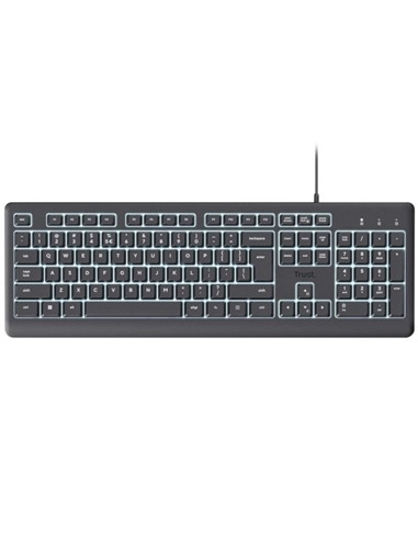 TECLADO TRUST PRIMO USB ILLUMINATED BLACK