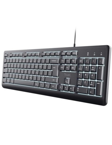 TECLADO TRUST PRIMO USB ILLUMINATED BLACK