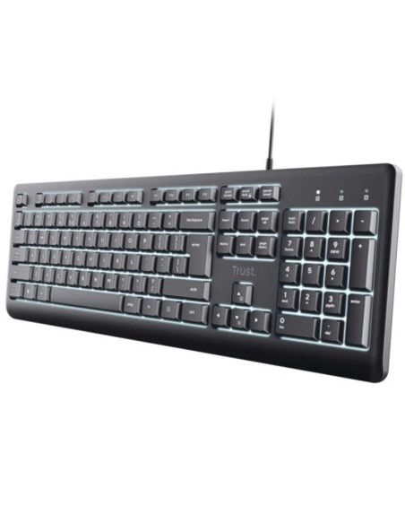 TECLADO TRUST PRIMO USB ILLUMINATED BLACK