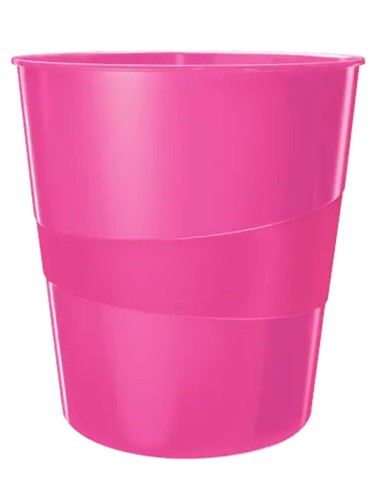 PAPELERA PLASTICO WOW FUCSIA
