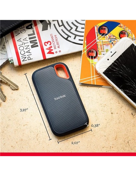 DISCO DURO EXTERNO SANDISK PORTABLE SSD 2TB USB-C