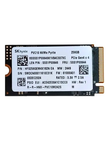 DISCO DURO SSD HYNIX PVC10 256GB M.2 NVME 2242 M2