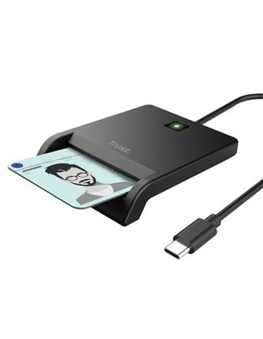 LECTOR DE TARJETAS DNI TRUST PRIMO DNI USB-C/USB-A
