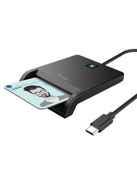 LECTOR DE TARJETAS DNI TRUST PRIMO DNI USB-C/USB-A