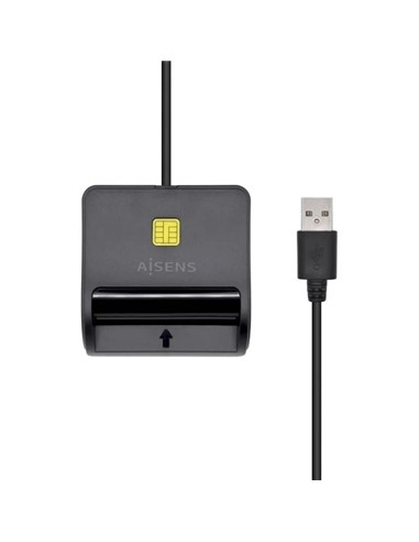 LECTOR DE TARJETAS DNIE AISENS DNI USB 2.0 BLACK