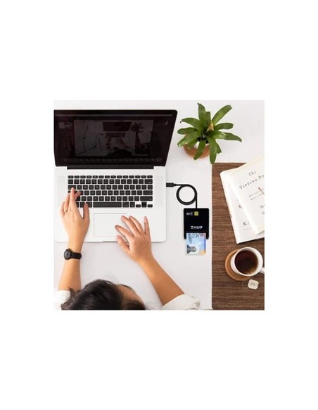 LECTOR DE TARJETAS DNIE TOOQ TQR-211 DNI USB-C BLA
