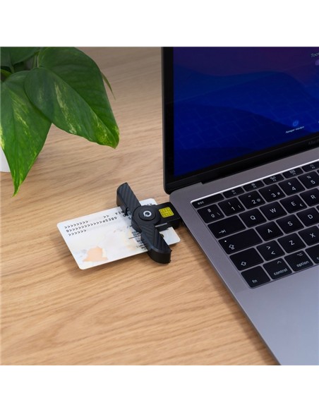 LECTOR DE TARJETAS DNIE TOOQ TQR-3011B DNI USB-C B