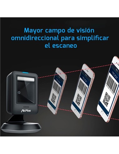 LECTOR AVPOS CODIGOS 1D + 2D + QR 630 SOBREMESA US