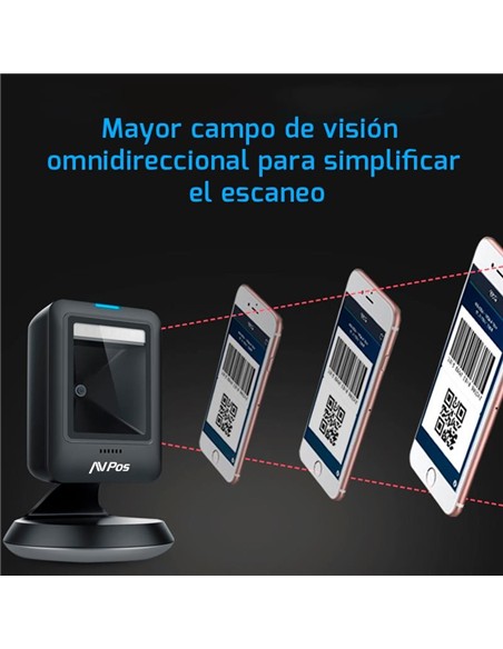 LECTOR AVPOS CODIGOS 1D + 2D + QR 630 SOBREMESA US