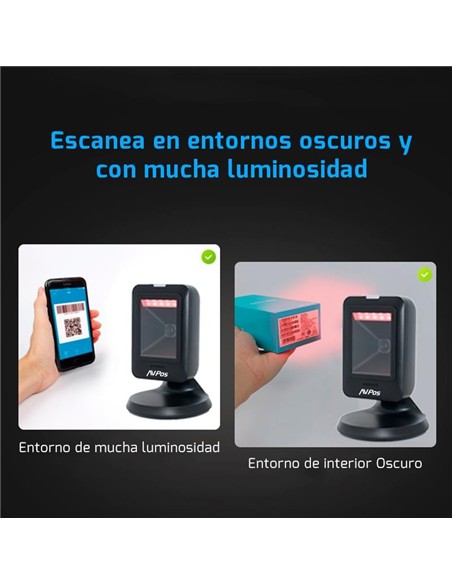 LECTOR AVPOS CODIGOS 1D + 2D + QR 630 SOBREMESA US