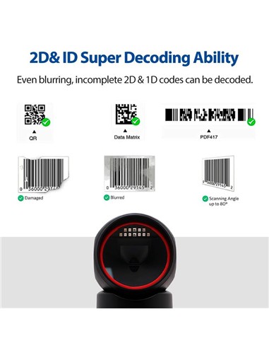 LECTOR AVPOS CODIGOS 1D +2D + QR M680 SOBREMESA US