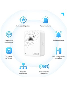 HUB CON SIRENA TIMBRE TP-LINK TAPO H100 2