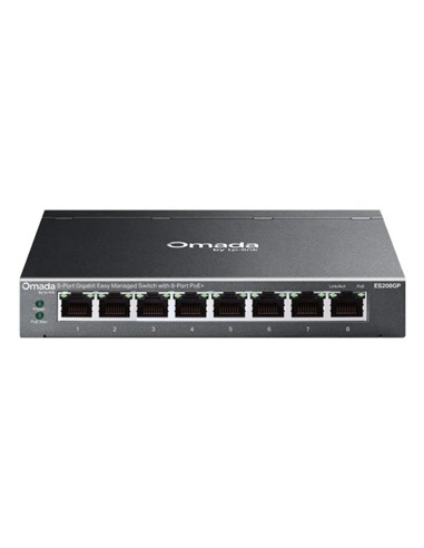 SWITCH TP-LINK ES208GP GIGABIT 5 PUERTOS POE+