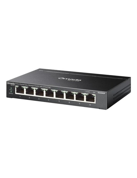 SWITCH TP-LINK ES208GP GIGABIT 8 PUERTOS POE+