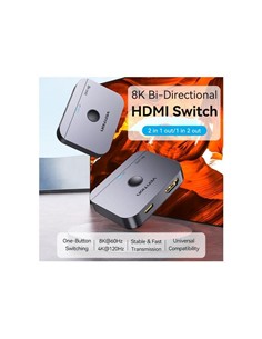 SWITCH/SPLITTER VENTION HDMI 2.1/H - X2HDMI/H USB- 2