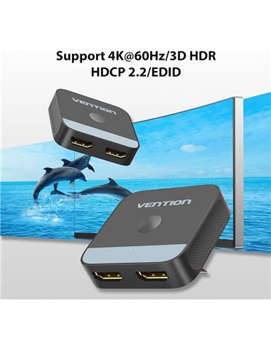 SWITCH/SPLITTER VENTION HDMI/H - X2 HDMI/H BIDIREC