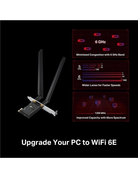 WIRELESS ADAPTADOR PCIE TP-LINK ARCHER TXE72E WIFI