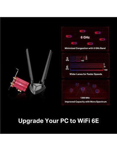 WIRELESS ADAPTADOR PCIE TP-LINK ARCHER TXE75E WIFI