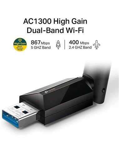 WIRELESS ADAPTADOR USB 3.0 TP-LINK ARCHER T3U PLUS