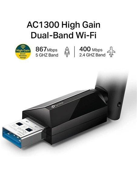 WIRELESS ADAPTADOR USB 3.0 TP-LINK ARCHER T3U PLUS