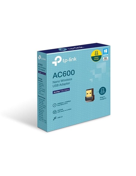 WIRELESS ADAPTADOR USB TP-LINK ARCHER T2U NANO 600