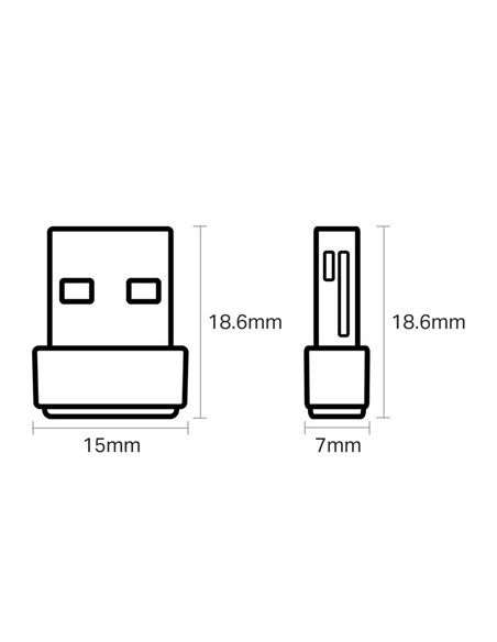 WIRELESS ADAPTADOR USB TP-LINK ARCHER T2U NANO 600