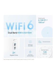 WIRELESS REPEATER TP-LINK AX1500 HOME MESH PACK 2 2