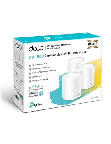 WIRELESS REPEATER TP-LINK AX1800 HOME MESH PACK 3