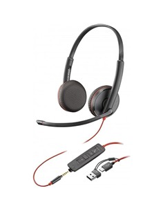 AURICULAR + MICROFONO POLY BLACKWIRE 3225 BIAURAL
