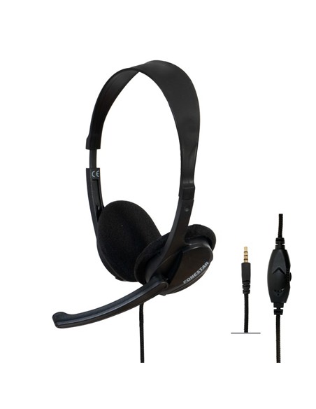 AURICULARES + MICROFONO FONESTAR HOME-35 JACK 3.5M