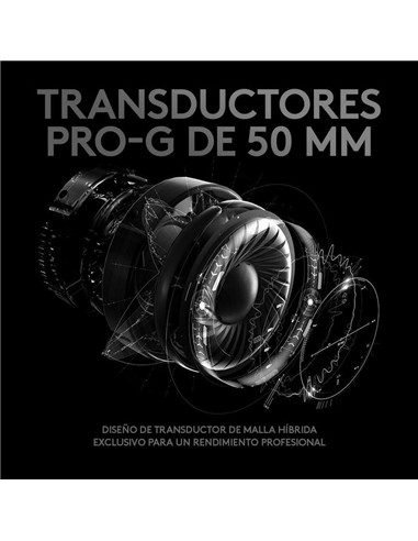 AURICULARES + MICROFONO LOGITECH G PRO X USB BLACK