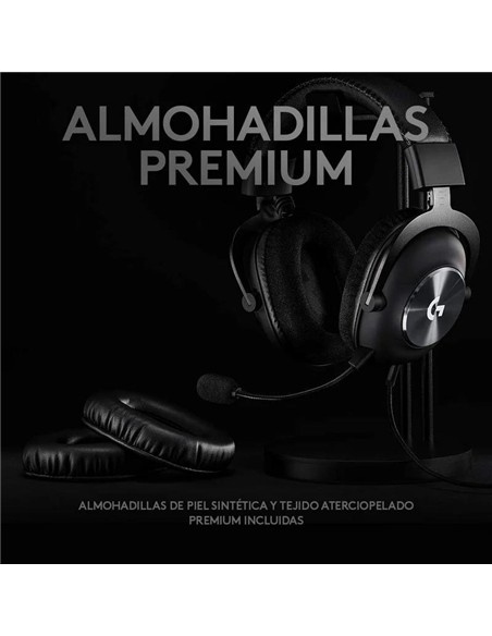 AURICULARES + MICROFONO LOGITECH G PRO X USB BLACK